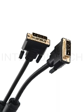 Кабель VCOM DVI<-->DVI Dual Link (25M-25M), 3m, 2 фильтра, позолоченные контакты