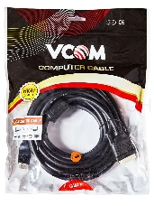 Кабель HDMI AM/DVI(24+1)M, 7.5м, CU, 1080P@60Hz, 2F, VCOM <CG484GD-7.5M>