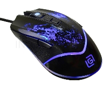 Мышь Oklick 888G черный оптическая (3200dpi) USB (6but)
