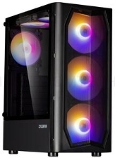 Корпус MidiTower Zalman N4 black (ATX,Window, 6xRGB fan, USB2.0 x2, USB3.0x1, без БП) (N4 rev.1)