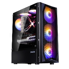 Корпус MidiTower Zalman N4 black (ATX,Window, 6xRGB fan, USB2.0 x2, USB3.0x1, без БП) (N4 rev.1)