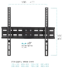 Кронштейн для телевизора Arm Media LCD-413 черный 26-55 макс.35кг настенный поворот и наклон