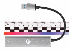 Переходник USB 3.0 -->RJ-45 1000Mbps+3 USB3.0, Aluminum Shell, 0.2м VCOM <DH312A>