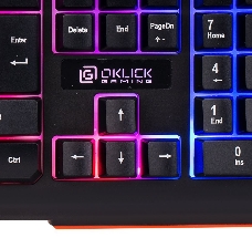 Клавиатура Oklick 710G черный/серый USB Multimedia