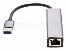 Переходник USB 3.0 -->RJ-45 1000Mbps+3 USB3.0, Aluminum Shell, 0.2м VCOM <DH312A>