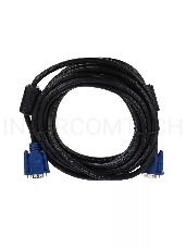 Кабель VGA 5м AOpen 2 фильтра, монитор-SVGA card 15M-15M, ACG341AD-5M