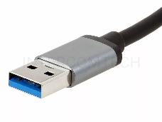 Переходник USB 3.0 -->RJ-45 1000Mbps+3 USB3.0, Aluminum Shell, 0.2м VCOM <DH312A>