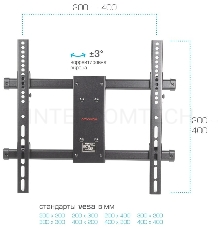 Кронштейн для телевизора Arm Media PARAMOUNT-40 черный 26-65 макс.50кг настенный поворот и наклон