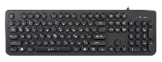 Клавиатура Oklick 400MR черный USB slim Multimedia