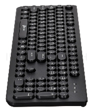 Клавиатура Oklick 400MR черный USB slim Multimedia