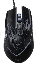 Мышь Oklick 888G черный оптическая (3200dpi) USB (6but)
