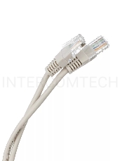 Патчкорд 0,5м Aopen UTP кат.5е RJ45, литой, серый, ANP511_0.5M