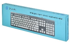 Клавиатура проводная Oklick 480M черный/серый USB slim Multimedia