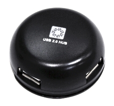 Концентратор 5bites HB24-200BK 4*USB2.0 / USB PLUG / BLACK