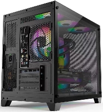 Корпус Formula Crystal Z5 черный без БП mATX 1x120mm 2xUSB2.0 1xUSB3.0 audio bott PSU