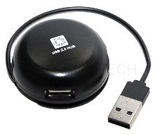 Концентратор 5bites HB24-200BK 4*USB2.0 / USB PLUG / BLACK