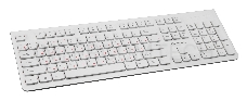 Клавиатура Oklick 505M белый USB slim