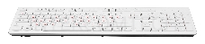 Клавиатура Oklick 505M белый USB slim