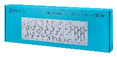 Клавиатура Oklick 505M белый USB slim