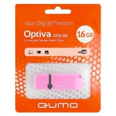 Флеш диск QUMO 16GB USB 2.0 Optiva 02 Pink, розовый корпус