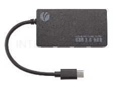 Хаб VCOM USB3.1 Type-CM --> 4*USB3.0 (F)