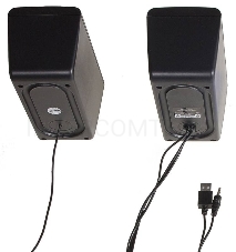 Колонки Oklick OK-128 2.0 черный 6Вт