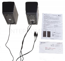 Колонки Oklick OK-128 2.0 черный 6Вт