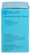 Колонки Oklick OK-128 2.0 черный 6Вт