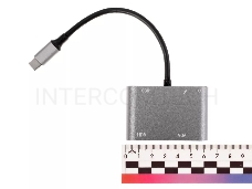 Адаптер USB Type-Cm-->VGA, HDMI 4k*30Hz, USB3.0, PD, Audio,iOpen (Aopen/Qust/VCOM)<ACU4511>