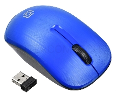 Мышь Oklick 525MW голубой оптическая (1000dpi) беспроводная USB (2but)