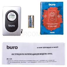 Термометр Buro H999E/G/T серебристый/черный