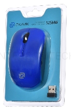 Мышь Oklick 525MW голубой оптическая (1000dpi) беспроводная USB (2but)