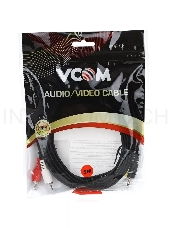 Кабель VCOM VAV7183-5M Кабель соединительный 3.5 Jack (M) - 2xRCA (M), стерео, аудио,  5.0м