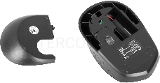 Мышь Oklick 488MW серый/черный оптическая (1600dpi) беспроводная USB (3but)