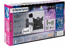 Кронштейн Kromax CASPER-203 black, 20-43, max 30 кг, VESA 200x200 мм