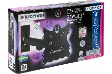 Кронштейн Kromax CASPER-203 black, 20-43, max 30 кг, VESA 200x200 мм