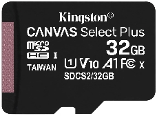 Флеш карта microSDHC 32GB microSDXC Class10 Kingston <SDCS2/32GBSP> Class10 UHS-I Canvas Select up to 100MB/s