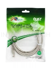 Коммутационный шнур Патчкорд литой Aopen/Qust ANP511_3M UTP кат.5е 3м серый