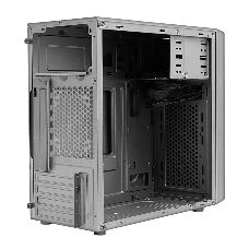 Корпус MiniTower Ginzzu D380, RGB, mATX, 2xUSB2.0, белый,без БП, без вентиляторов