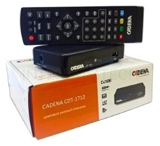 Ресивер DVB-T2 Cadena CDT-1712 (TC) черный