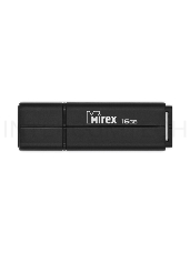 Флеш Диск 16GB Mirex Line, USB 2.0, Черный