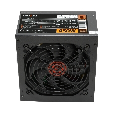 Блок  питания Ginzzu PB450 12CM 80+ black,APFC,20+4p,1 PCI-E(6+2), 4*SATA, 2*IDE, OEM