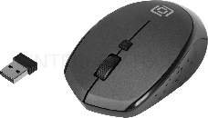 Мышь Oklick 488MW серый/черный оптическая (1600dpi) беспроводная USB (3but)