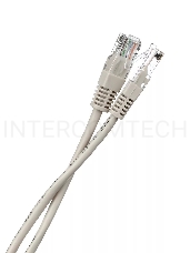 Коммутационный шнур Патчкорд литой Aopen/Qust ANP511_3M UTP кат.5е 3м серый
