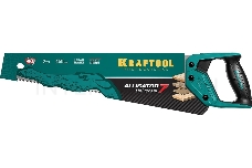 Ножовка универсальная KRAFTOOL Alligator 7, 450 мм, 7 TPI 3D зуб