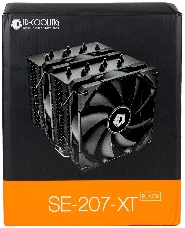 Кулер ID-COOLING SE-207-XT BLACK LGA20XX/LGA1366/LGA115X/AM4/AM3/+/AM2/+/FM2/+/FM1 (TDP 250W, PWM, черный, 7 тепл.трубок + медная база, 2x120mm) RET