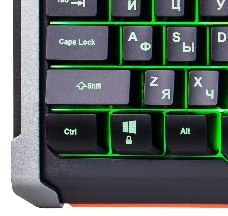 Клавиатура Oklick 717G черный/серый USB Multimedia LED