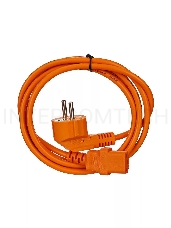 Кабель компьютер-розетка 220V (EURO) <VDE> 1,8м 3G0,75mm2 VCOM {CE021-O}, оранжевый