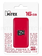 Флеш карта microSDHC MIREX 16GB (UHS-I, class 10)13612-MCSUHS16