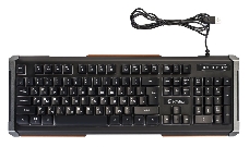 Клавиатура Oklick 717G черный/серый USB Multimedia LED